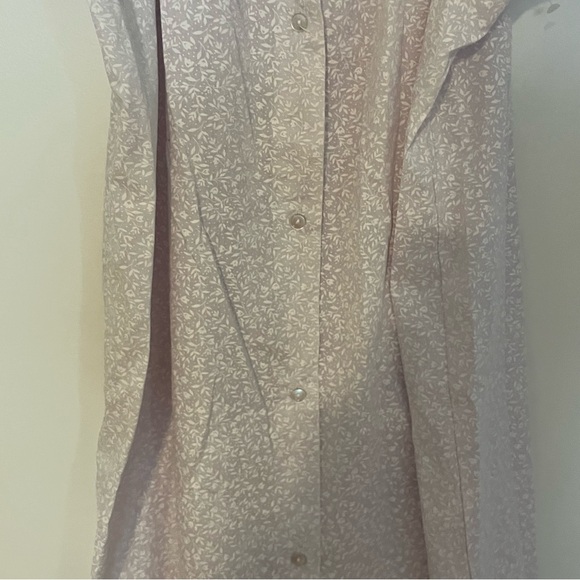 Vintage Sears nightgown midi women's Large floral cotton blend house dress - Picture 6 of 8